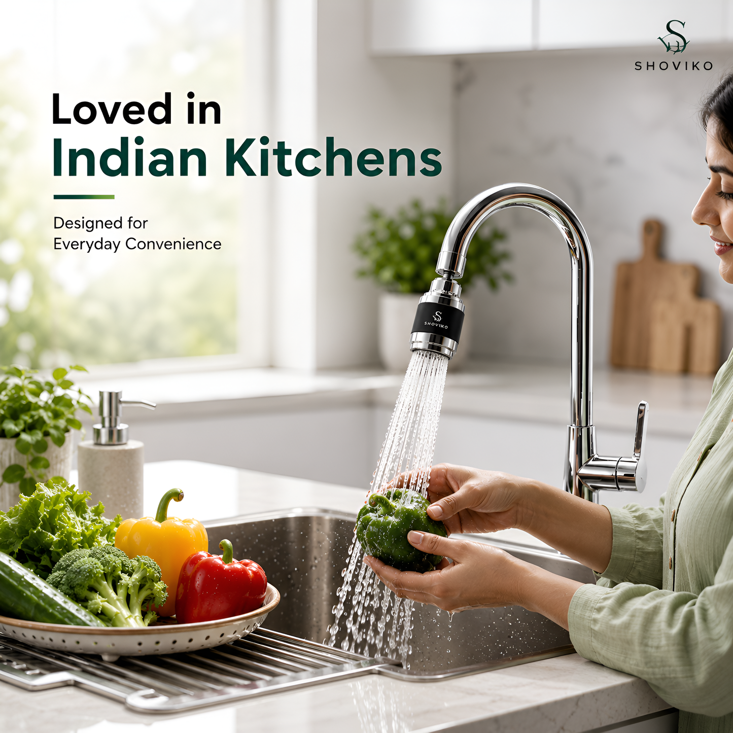 Shoviko AquaFlex | Flexible 360° Kitchen Cleaning System